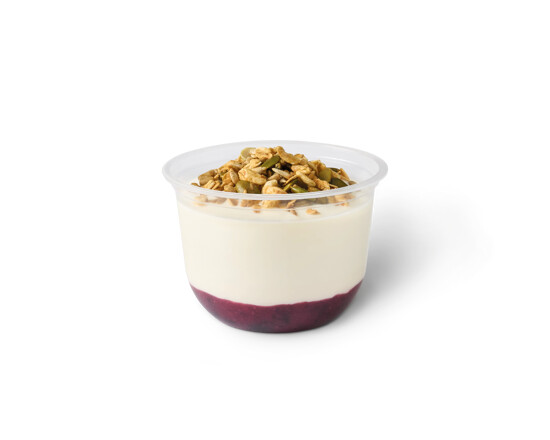 Greek Style Yogurt with Mixed Berry Compote & Granola