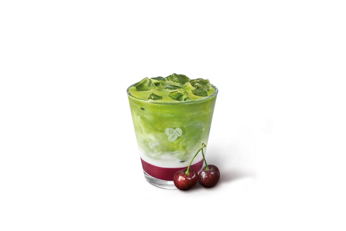 Cherry Vanilla Iced Matcha